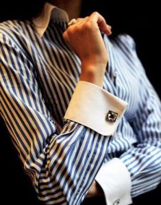 Camisa puño francés para mujer